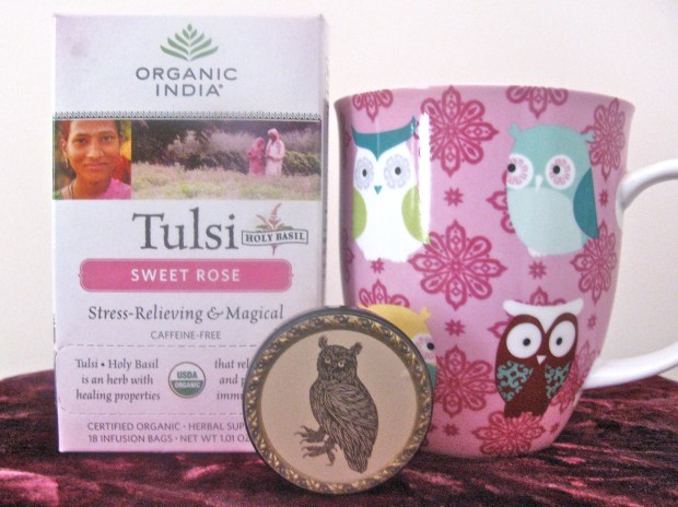 Sweet roses and tea for mom.