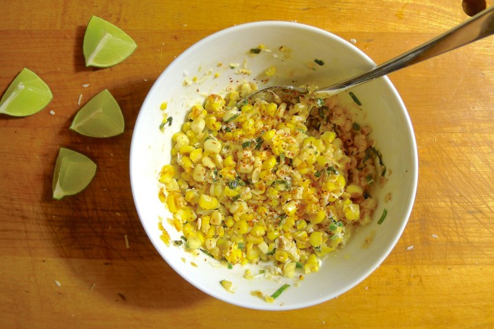 It's elote for people who don't like to eat with their hands!